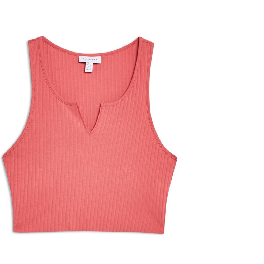 Topshop Ribbed Tank Top - Picture 3 of 3